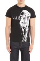 Men's Valentino Animal Print T-shirt, Size - Black