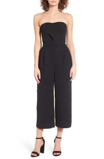 Women's Trouve Strapless Jumpsuit - Black