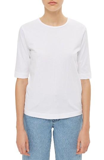 Women's Topshop Boutique Corset Stitch Tee Us (fits Like 0) - White