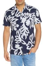 Men's Kahala Simple Fit Camp Shirt, Size Small - Blue