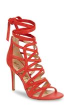 Women's Sam Edelman Alba Wraparound Cage Sandal .5 M - Red