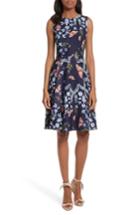 Women's Ted Baker London Jennesa Kyoto Gardens Faux Wrap Dress