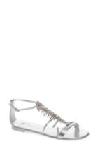 Women's Giuseppe Zanotti Embellished Fish Skeleton Sandal M - Metallic