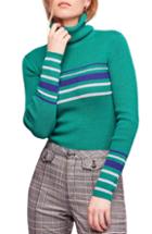Women's Moncler Genius By Moncler Velvet Trim Wool & Cashmere Sweater