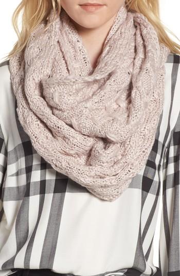 Women's Treasure & Bond Solid Chunky Knit Infinity Scarf, Size - Pink