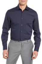 Men's John Varvatos Star Usa Regular Fit Print Sport Shirt R - Blue