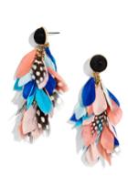 Women's Baublebar Spotted Feather Drop Earrings