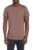 Men's Puma Slim Fit Classics T7 T-shirt - Brown
