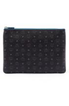 Mcm 'heritage' Convertible Coated Canvas Zip Pouch -