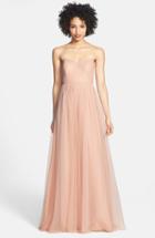 Women's Jenny Yoo Annabelle Convertible Tulle Column Dress - Pink