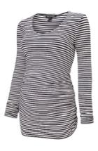 Women's Isabella Oliver Arlington Stripe Maternity Tee - Blue