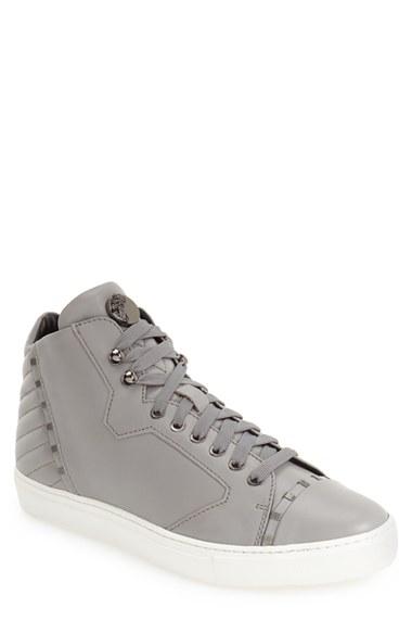 Men's Versace Collection Leather High Top Sneaker