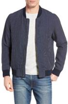 Men's Singer + Sargent Stripe Linen Bomber Jacket