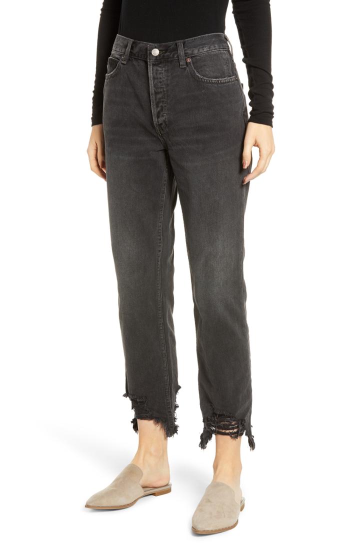 Women's Free People Chewed Up Straight Leg Jeans