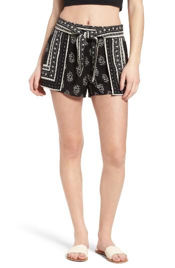 Women's Socialite Border Print Shorts
