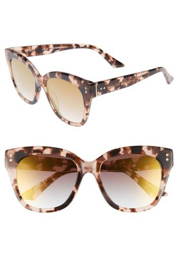 Women's Chelsea28 See Saw 55mm Cat Eye Sunglasses - Dogwood- Gold