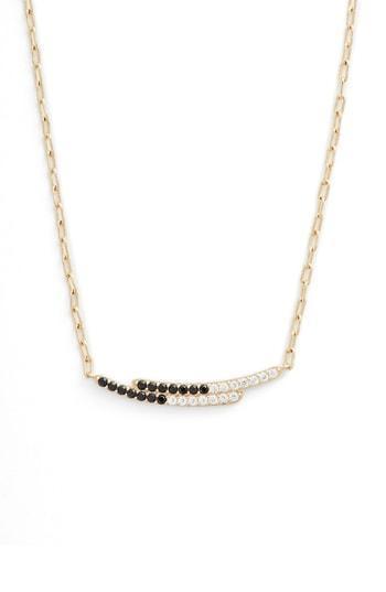 Women's Nadri Noir Colorblock Bar Necklace