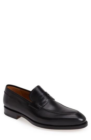 Men's Magnanni 'tevio' Penny Loafer M - Black (online Only)