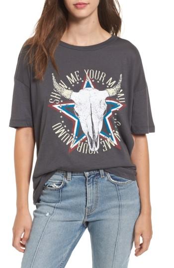 Women's Show Me Your Mumu Liam Graphic Tee - Grey