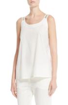 Women's Fabiana Filippi Mollini Detail Poplin Tank Us / 38 It - Ivory