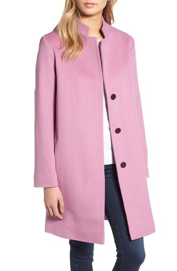 Women's Fleurette Loro Piana Wool Coat - Purple