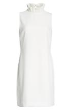 Women's Ted Baker London Pleat Ruffle Shift Dress - White