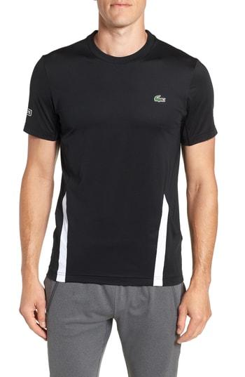 Men's Lacoste Regular Fit Novak Performance T-shirt (s) - Black