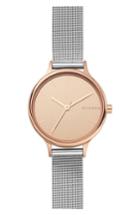 Women's Skagen Anita Two-tone Mesh Strap Watch, 30mm