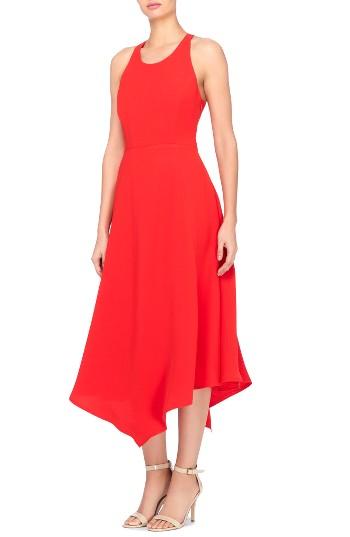 Women's Catherine Catherine Malandrino Reggie T-back Fit & Flare Dress - Red