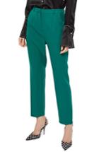 Women's Topshop Cory Cigarette Suit Trousers Us (fits Like 2-4) - Green
