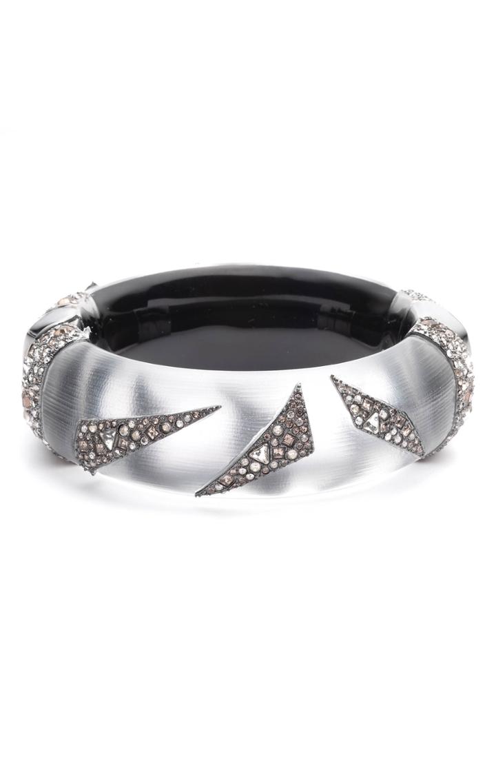 Women's Alexis Bittar Crystal Encrusted Origami Inlay Lucite Bangle