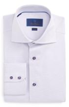 Men's David Donahue Trim Fit Solid Dress Shirt .5 34/35 - Purple