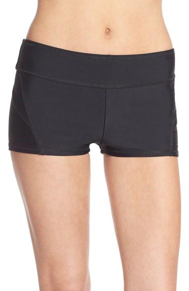 Women's Zella Boyshort Swim Bottoms - Black