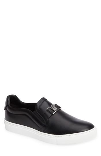 Men's Versace Collection Slip-on Sneaker With Medallion Us / 40eu - Black