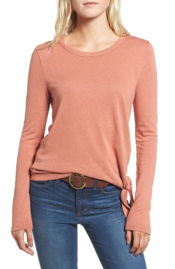 Women's Madewell Soundcheck Side Tie Tee - Orange