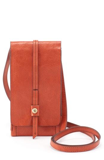 Hobo Token Smartphone Leather Crossbody Bag - Red