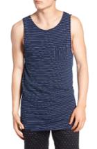 Men's Scotch & Soda Stripe Jersey Pocket Tank - Blue