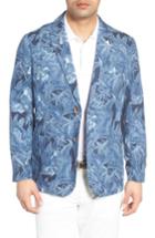 Men's Tommy Bahama Oasis Blooms Regular Fit Silk & Linen Blazer - Blue