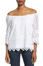 Women's Vineyard Vines Off The Shoulder Eyelet Top