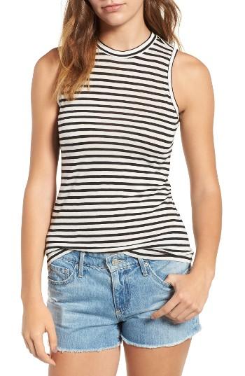 Women's Ag Murphy Stripe Tank - Black