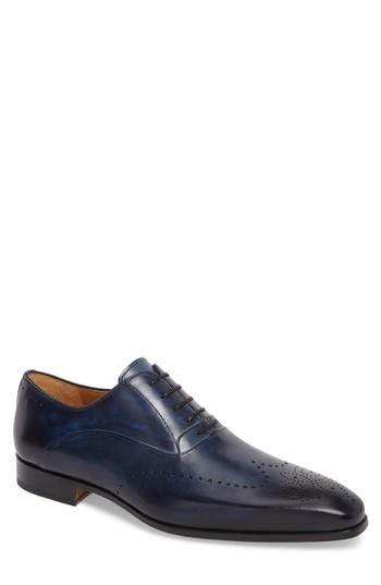 Men's Magnanni 'agusto' Wingtip .5 M - Blue