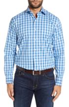 Men's Peter Millar Cottage Classic Fit Sport Shirt - Blue