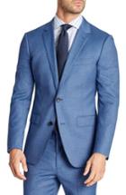 Men's Bonobos Jetsetter Trim Fit Stretch Solid Wool Suit Jacket R - Blue
