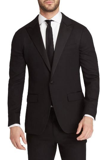 Men's Bonobos Trim Fit Stretch Wool Dinner Jacket S - Black