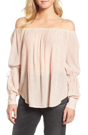 Women's Ag Tallulah Off The Shoulder Blouse - Pink