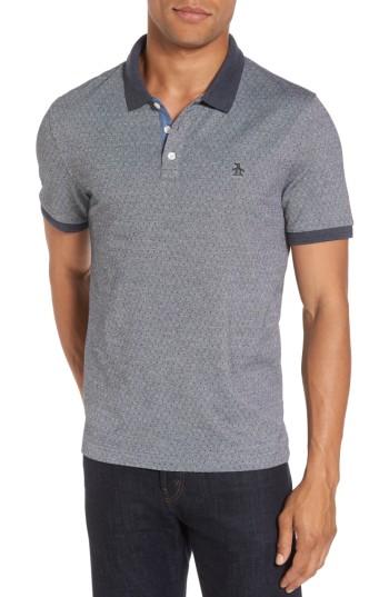 Men's Original Penguin Bird's Eye Dobby Polo - Blue