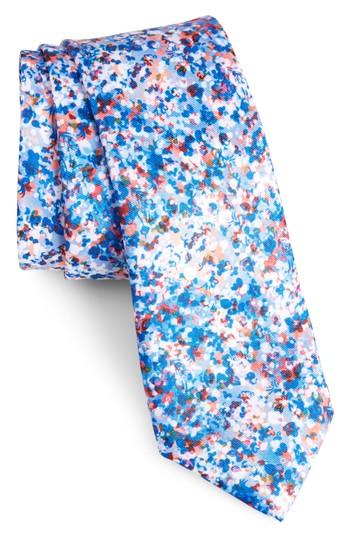 Men's Calibrate Marquette Floral Skinny Tie, Size - Purple