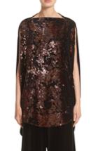 Women's Talbot Runhof Sequin & Velvet High/low Tunic