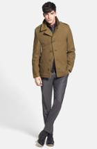 Men's Schott Nyc Slim Fit Wool Military Jacket - Green