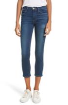 Women's Frame Le High Raw Stagger Straight Jeans - Blue